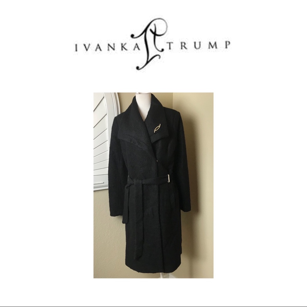 Ivanka Trump Black Belted Coat